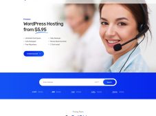 Bannière d'hébergement WordPress